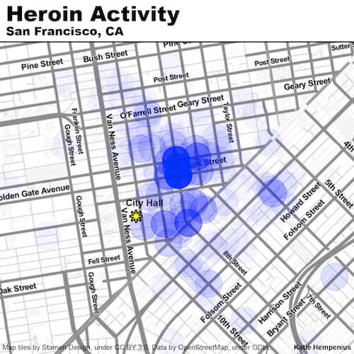 Heroin Activity in San Francisco